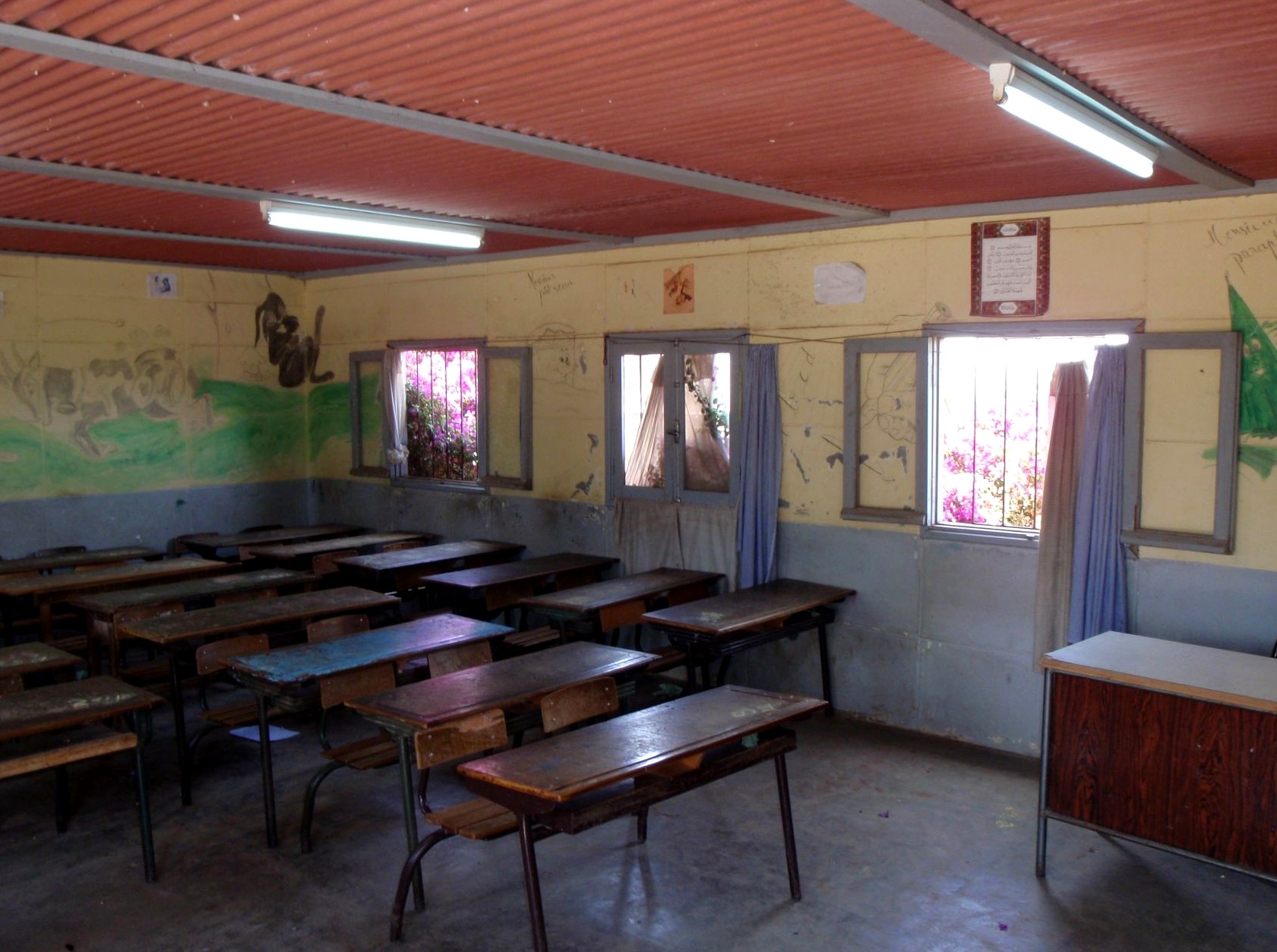 Former classroom of the school in Ouled Ahmed